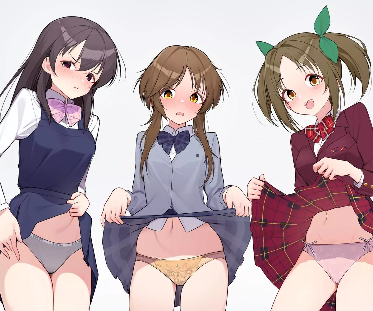 Flashing Their Panties [Idolmaster] posted by A_MASSIVE_PERVERT