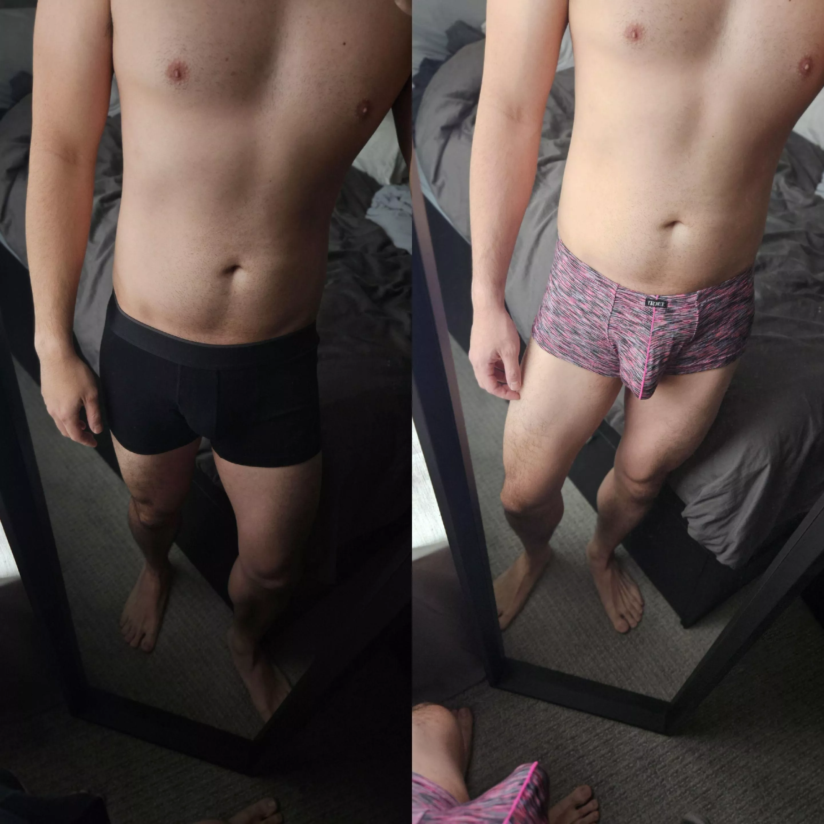 i like my underwear, but i might like my boyfriend's more. 🙂 posted by blankbr0