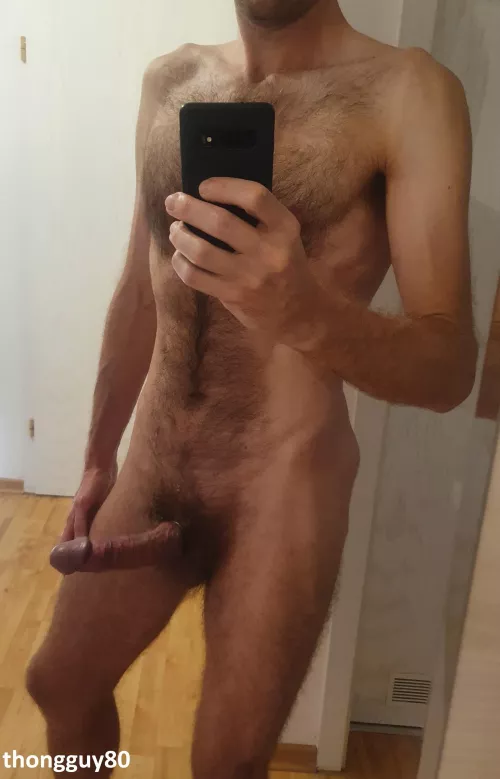 I love my hairy cock and body 😋  by Thongguy1805