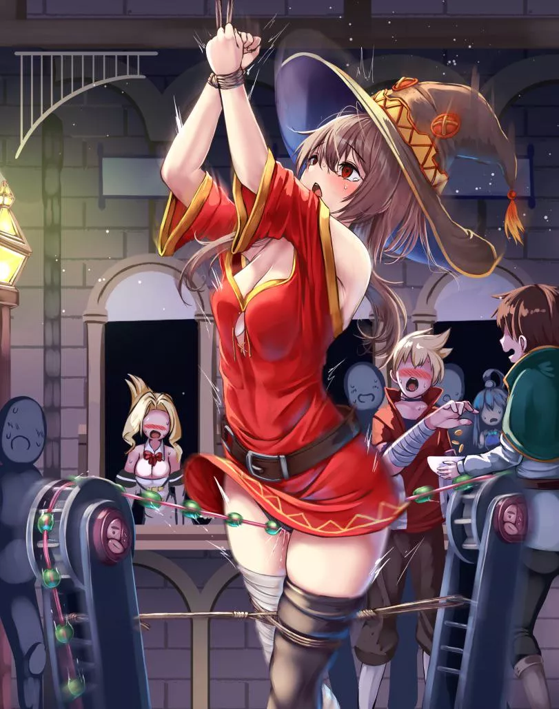 Megumin punishment posted by LunaJade93