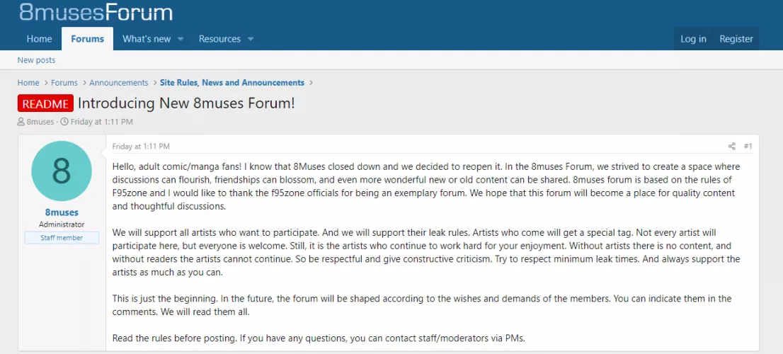 New 8muses forum  by AdministrationEast2