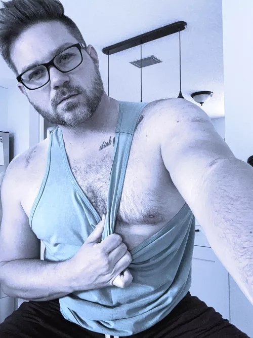 Not as much chest hair as you all, but I still have some! by abeduncan90