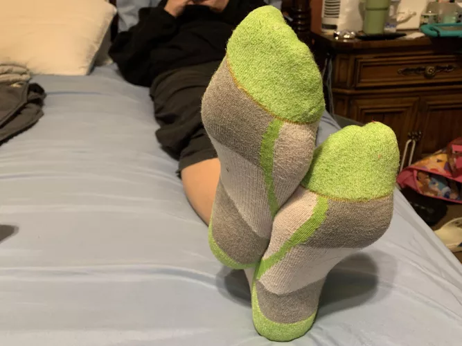 [Selling] Is it a turn on for you if my socks smell cheesy after a workday? 🤭💕 by Tattoo_Goddess420