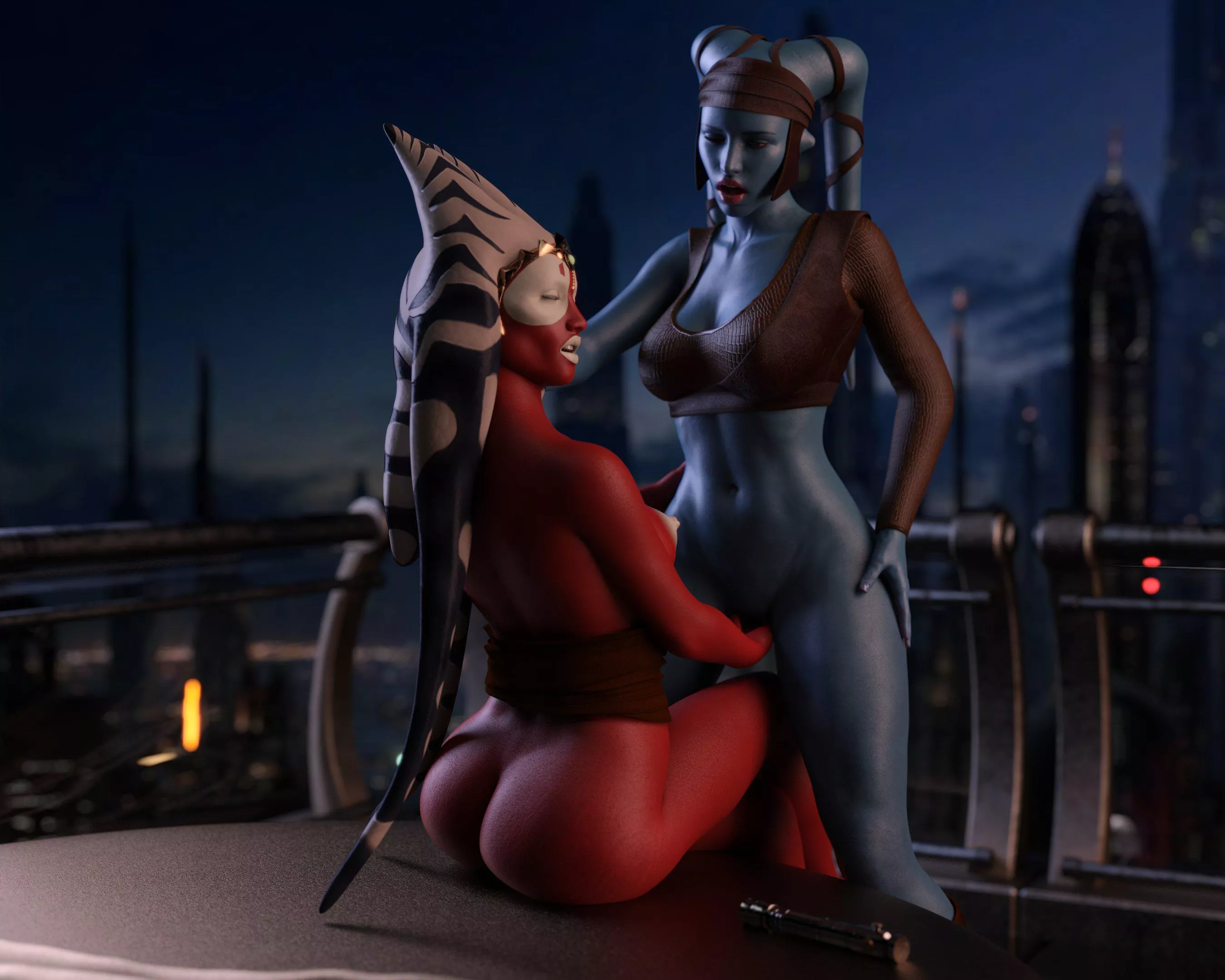 Shaak Ti & Aayla Secura (DrinkerofSkies)  posted by Kyoto709