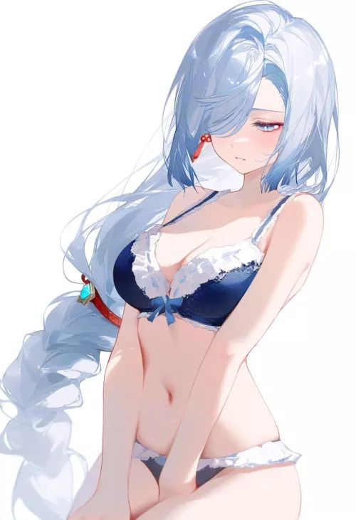 Shenhe [Genshin Impact] by CheetahSperm18