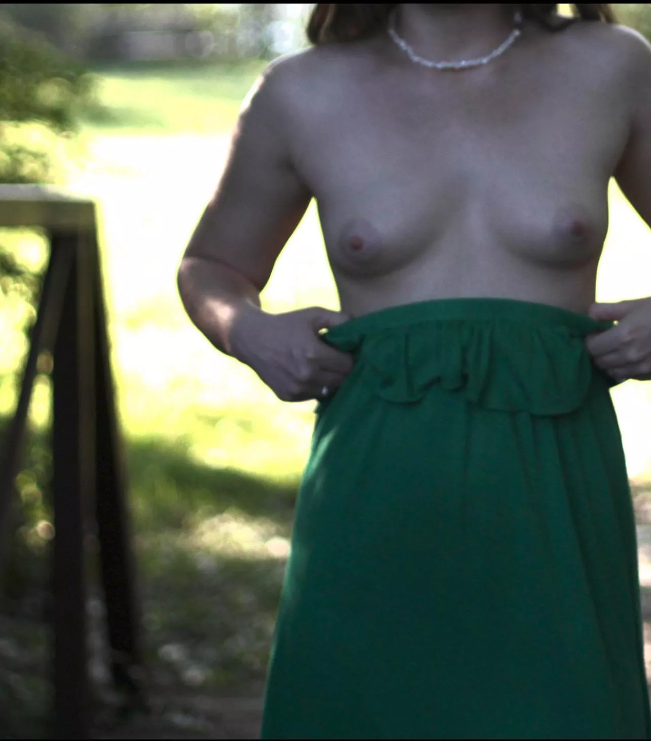 Tits in the park posted by tryingnewthings86