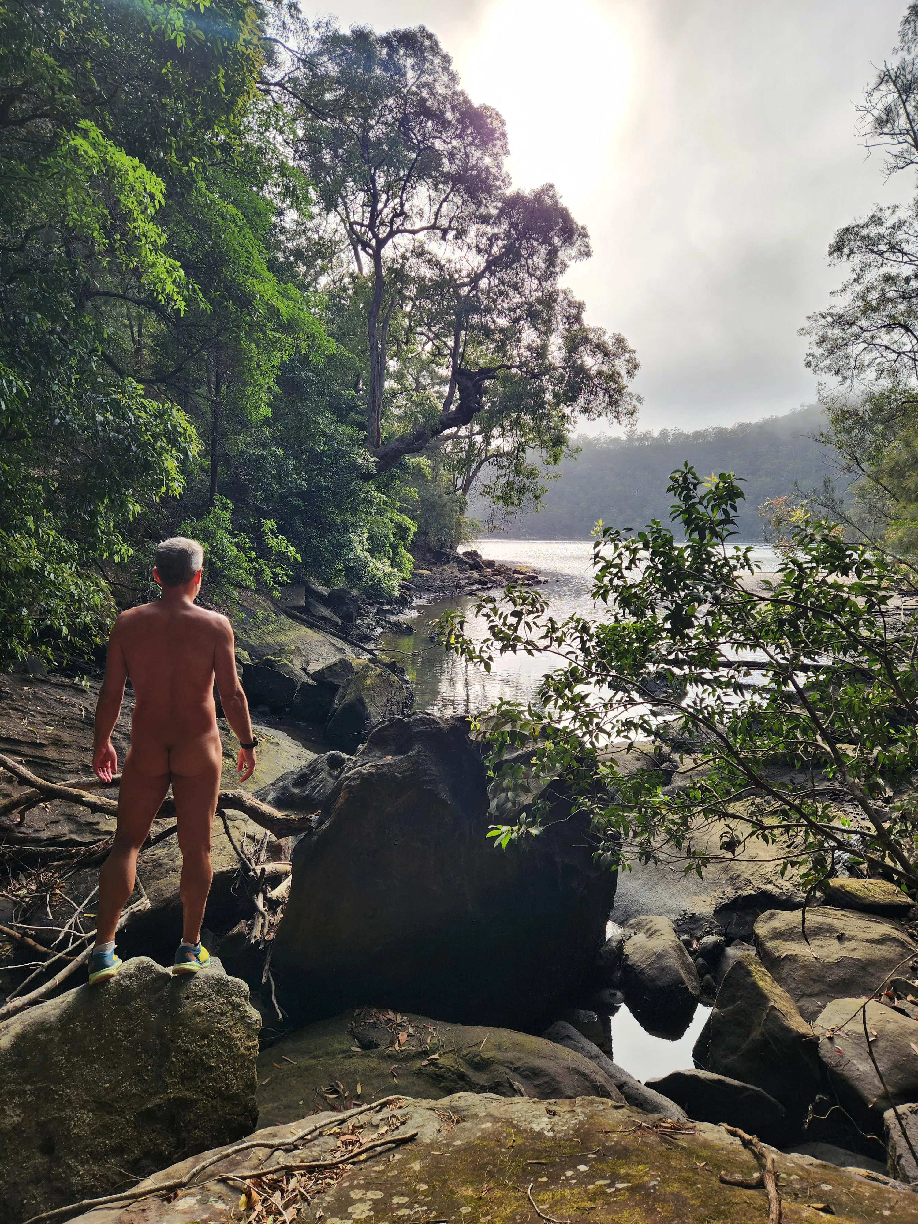 Trail running in the gorge posted by publicnakedrun