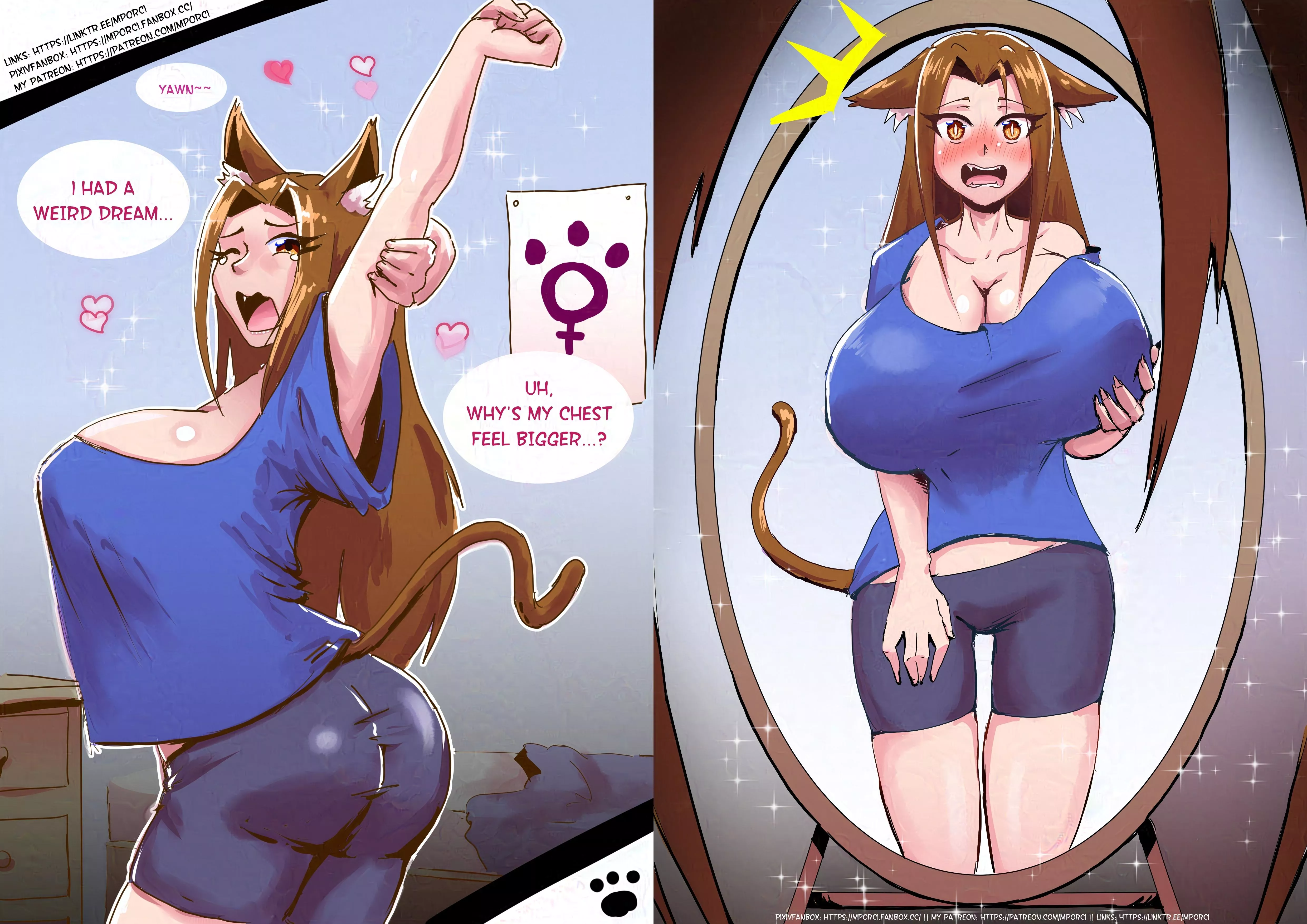 Woke up as a catgirl (By mporci) posted by Kazukiruu