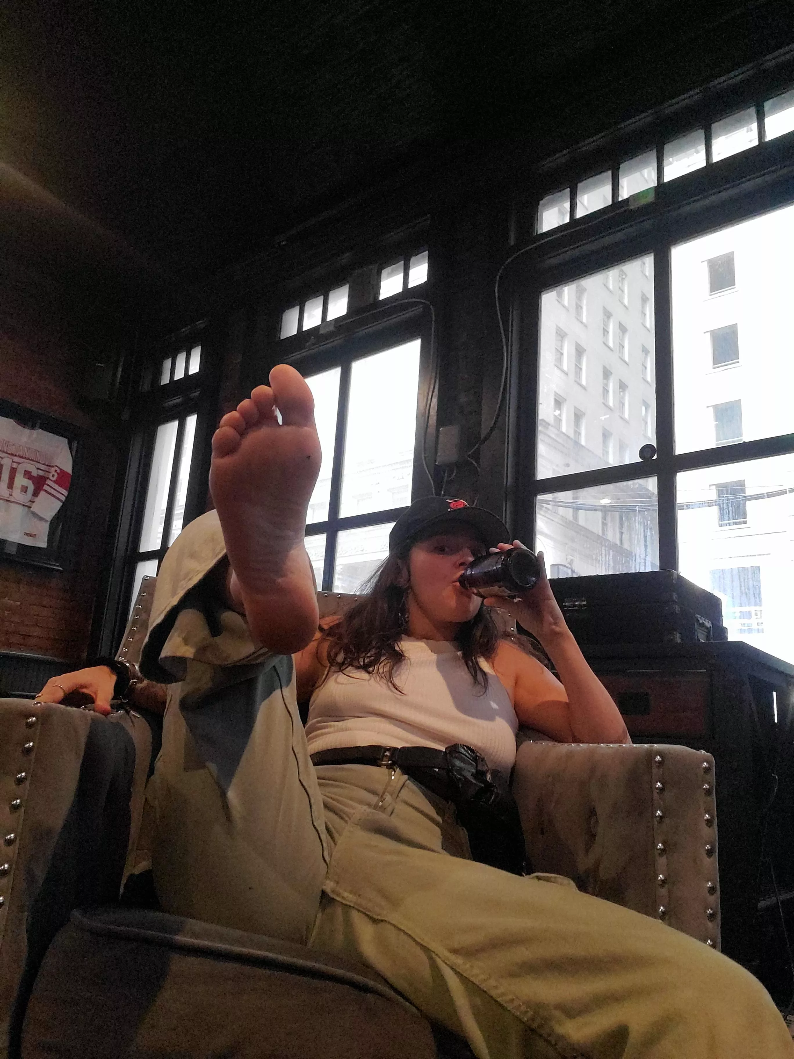 At the bar showing off... people were giving me looks  posted by le_petitfeet