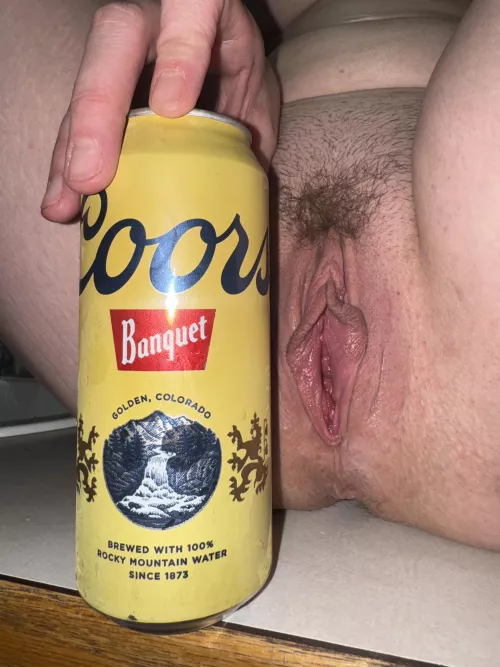 Beer or my pretty little meaty pussy first? 😻 by pinkpigeon420