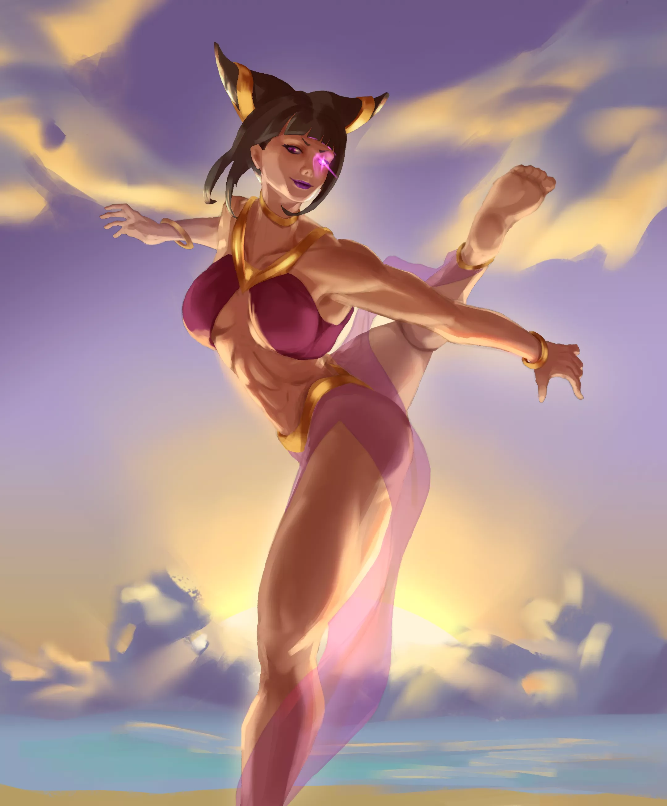 Commission made by me - Juri (MaxGalore) [Street Fighter] posted by Nycson