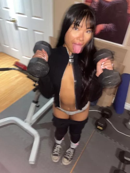 dirty shoes n working out (f)  by asiandolldesires