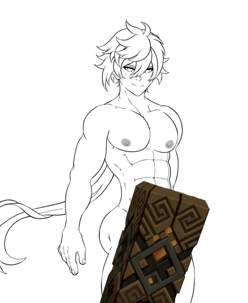 Get ready for my first and most special Zhongli mini artpack. He’s coming soon and will show you how a true god works. Only on gumroad 🐉 @kuremxl (on twitter) by Lost_Examination_792