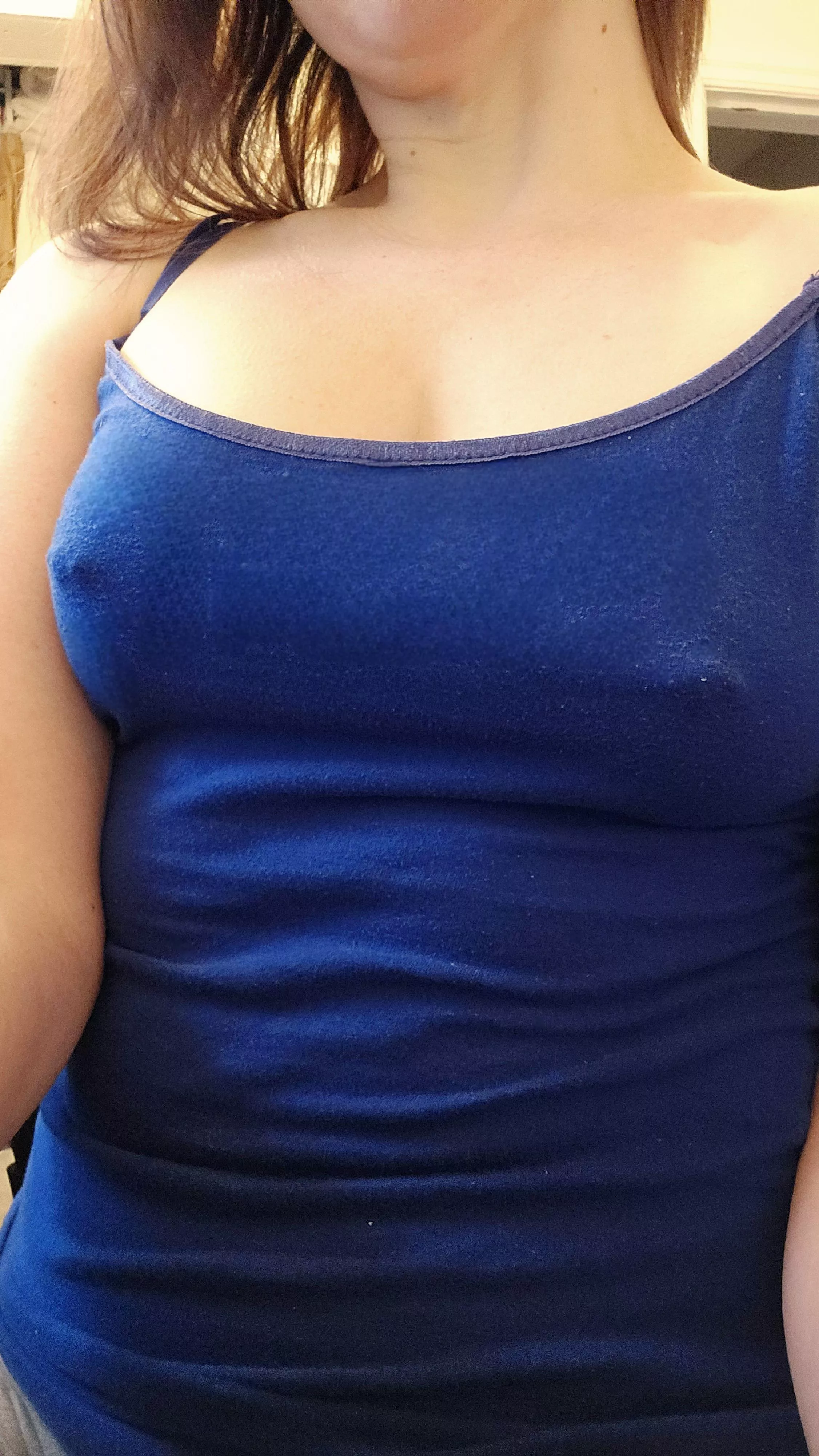 Of course Casual Friday means no bra in sight  posted by StoryOfAGemini