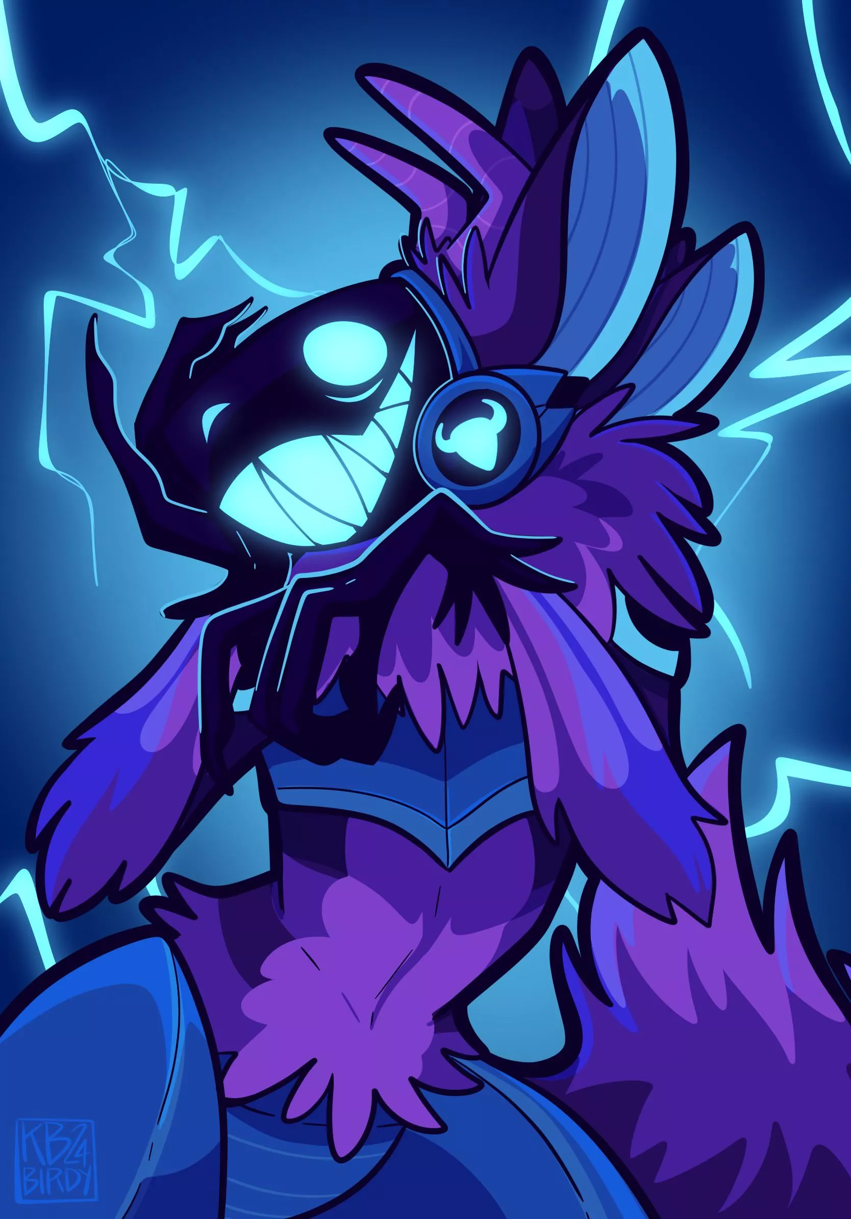 Recent Protogen art (by me) posted by Flashfire_Pigeon