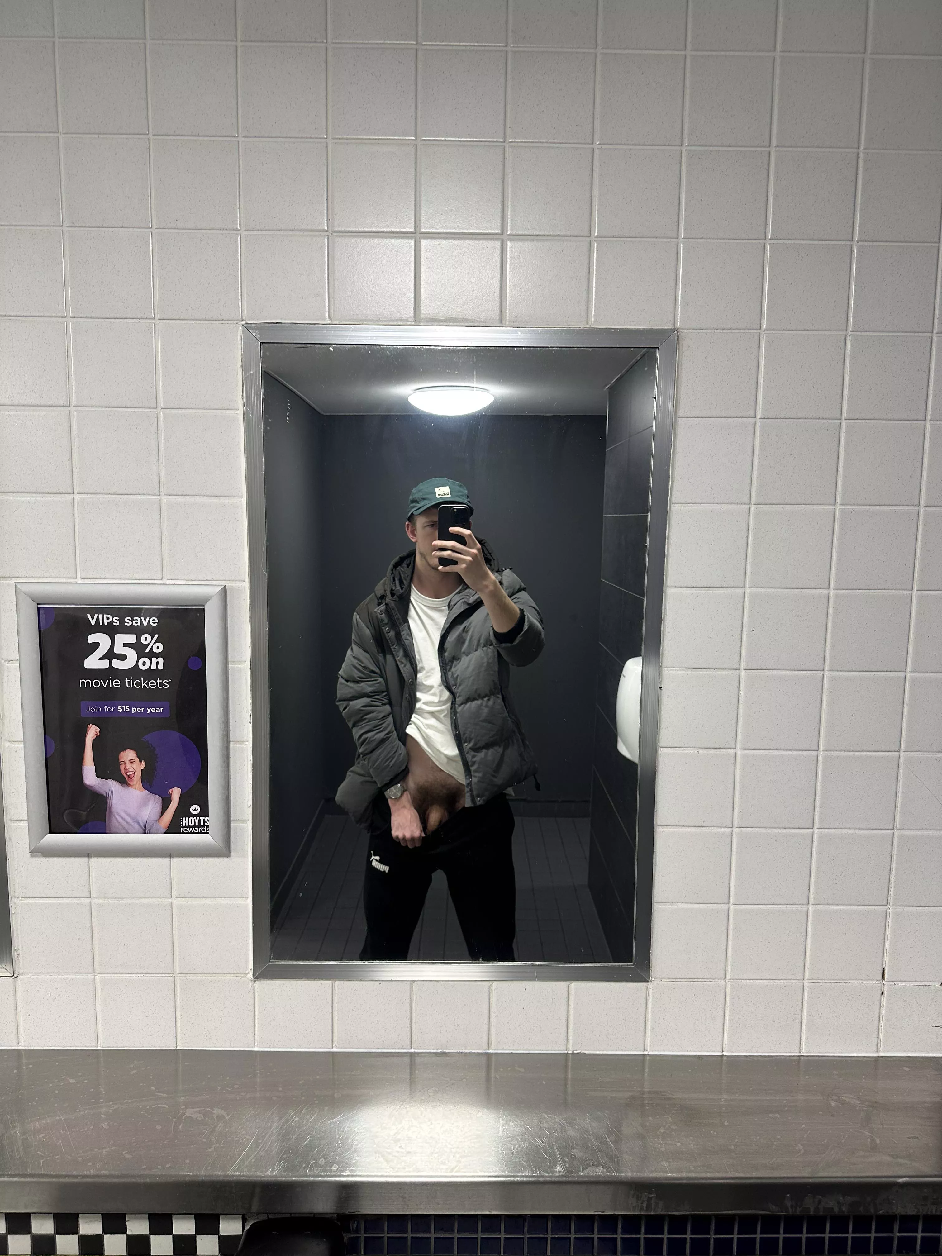 Shopping centre bathroom 😋 posted by sexyausboy
