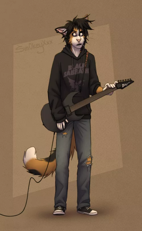 The girl with guitar (art by me) by Sm0keyXxx