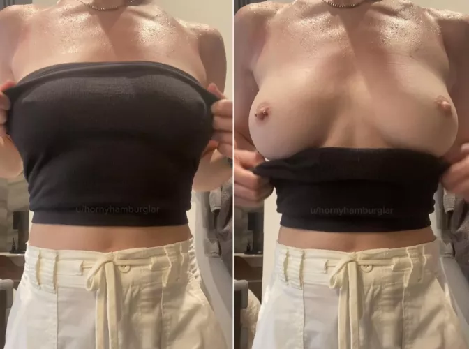 The perfect top for showing them off 😉 by hornyhamburglar