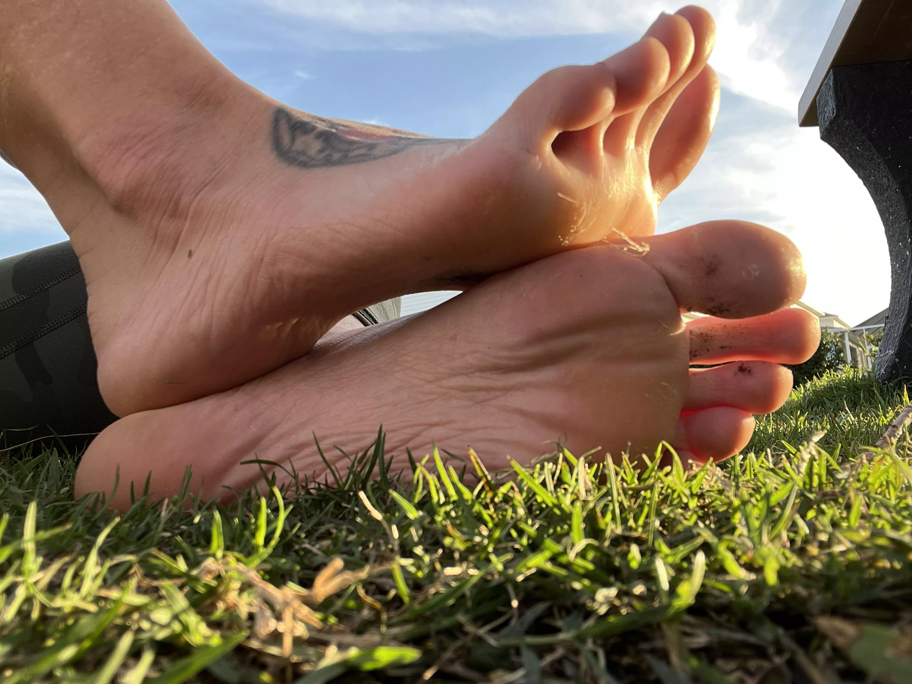 Walking in the ☀️ posted by redbottomshoe