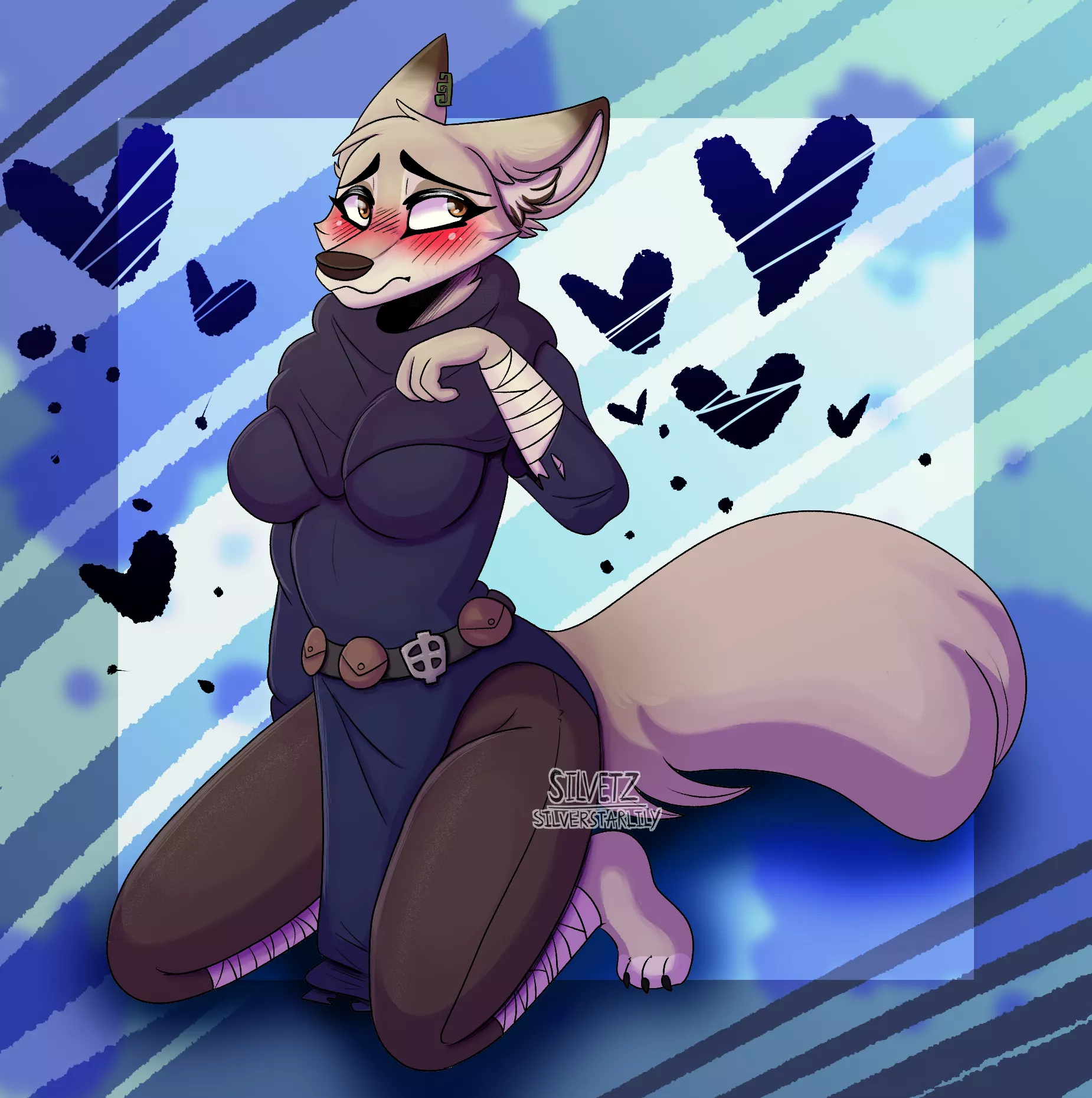 What did she do this time... [Art by me, @silver.starlily on instagram] posted by Silverstarlily