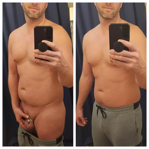 Wife says I'm the guy that ruins grey sweatpant season for all the other moms at the bus stop. 141 days locked by herlockedsub