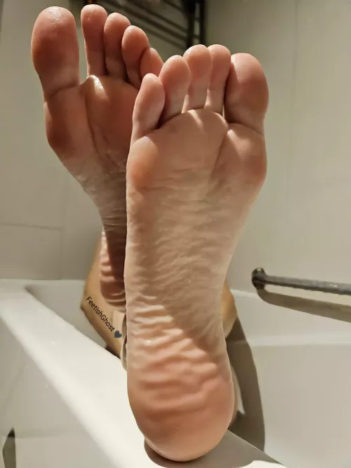 After a long bath 🛁🖤 by feetishghost