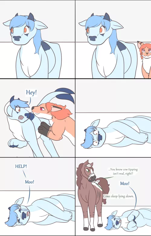 Cow-Tipping by Makuta_Servaela