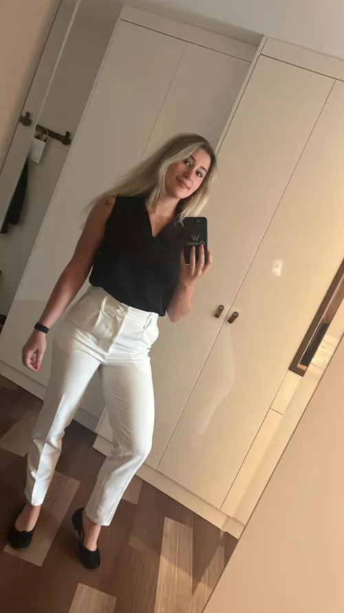 Do you like my working outfit? by Flaky_Cup6886