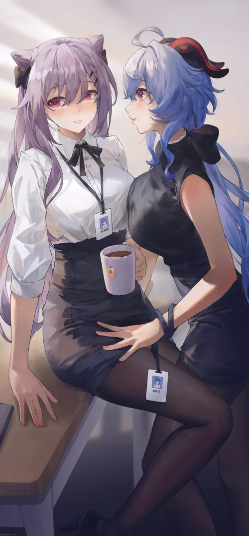 Ganyu & Keqing [Genshin Impact] by CheetahSperm18