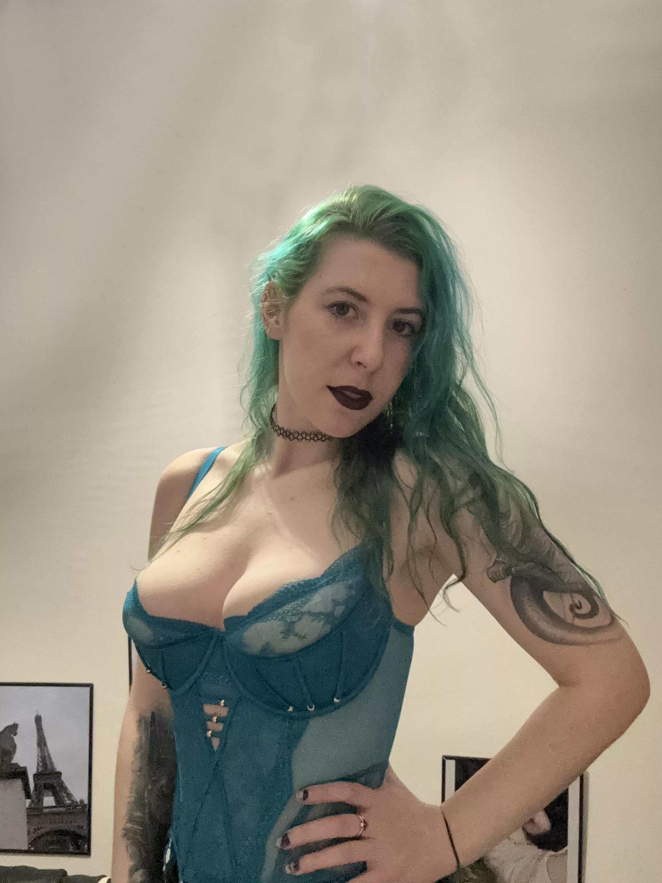 Green and blue posted by sirenskiss3