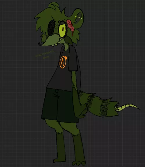 help me name my new fursona! (cw a little blood) by Microwaved_Bear