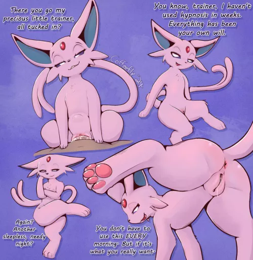 Let Espeon be your master now~ [MF] (coffeefly) by Griffo_19