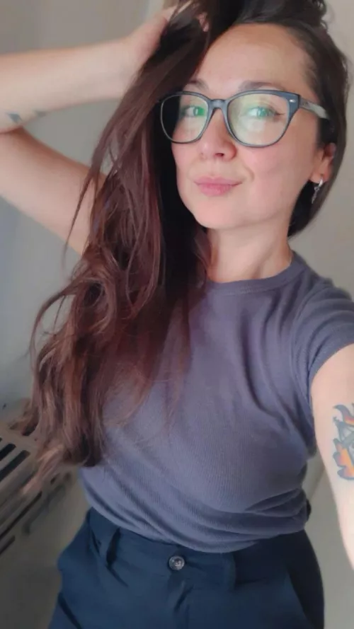 Maybe these glasses can excite you a little if you are my boss? by CamileMua