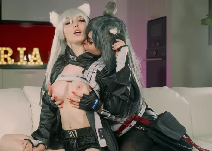 Texas and Lappland from Arknights by Sonya Vibe and Sia Siberia by SonyaVibe