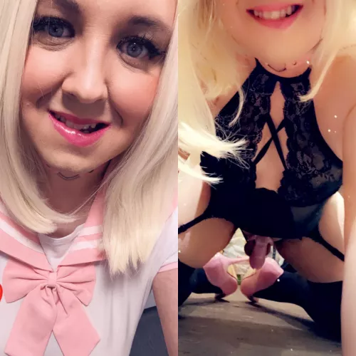 The struggle each day to know if I shoild be a cute lil princess or a slutty good girl for Daddy is real! 🥺💁‍♀️💖 by SissyCallieX