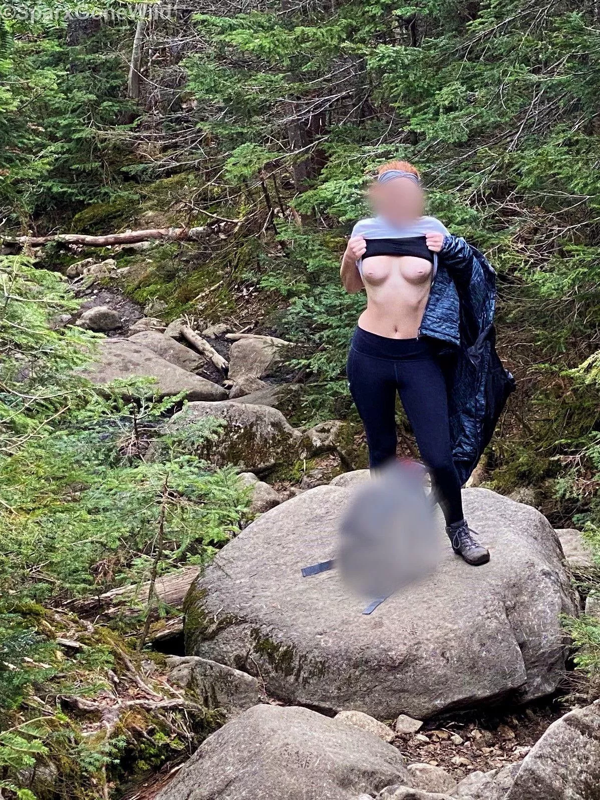 Unashamed to flash on the trail posted by sparxgonewild