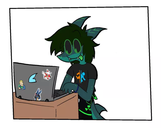 what’s he writing about? wrong answers only (oc) by Microwaved_Bear