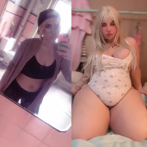 Which do you prefer? 150 lbs later heheh by lanialush