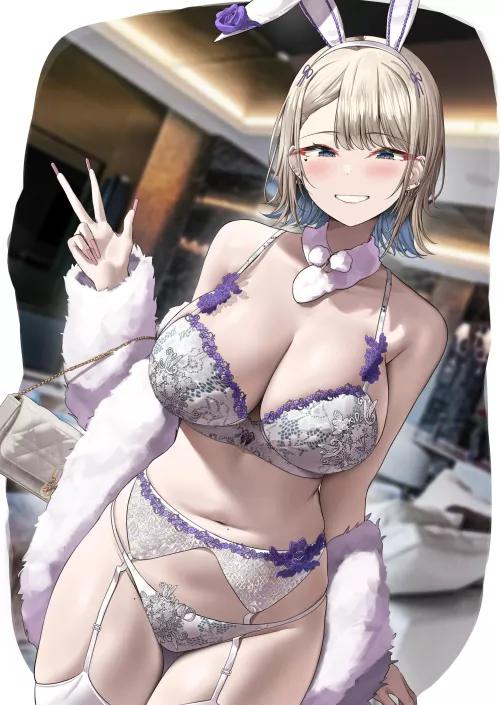 Bunny Lingerie Asako (Kuse) [Artist's OC] by llamanatee