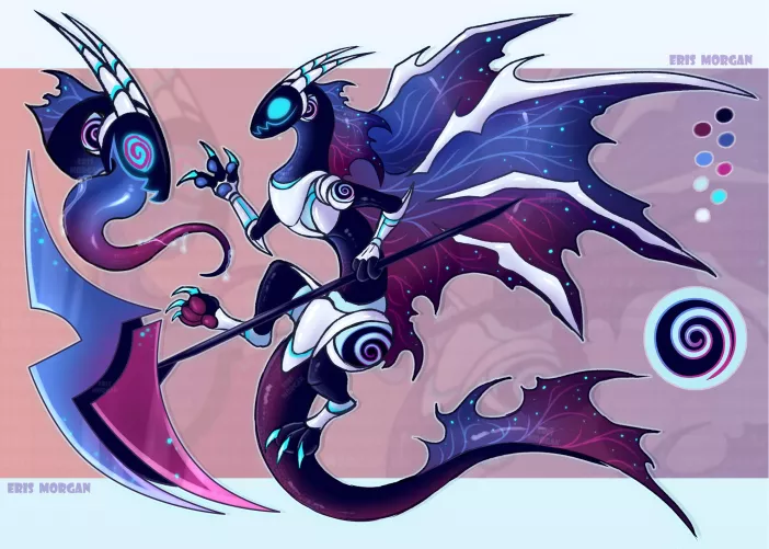 Butterfly Dragon Protogen ( Adopt by me) - More info in comments by Eris_Morgan