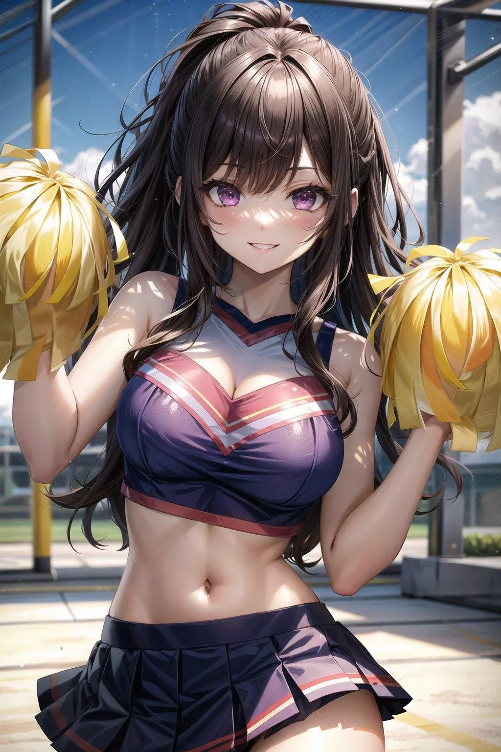 Cheerleader Midriff  posted by CheetahSperm18