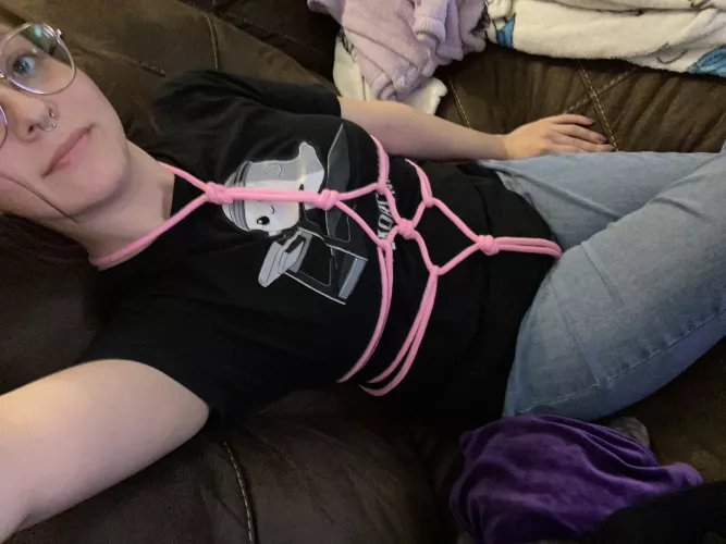 First ever self tie🩷 by Beginning_Bug_8383