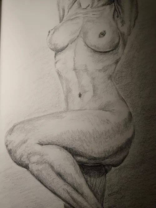 Graphite sketch u/sarabellum model by me by Ok-Mechanic-5716