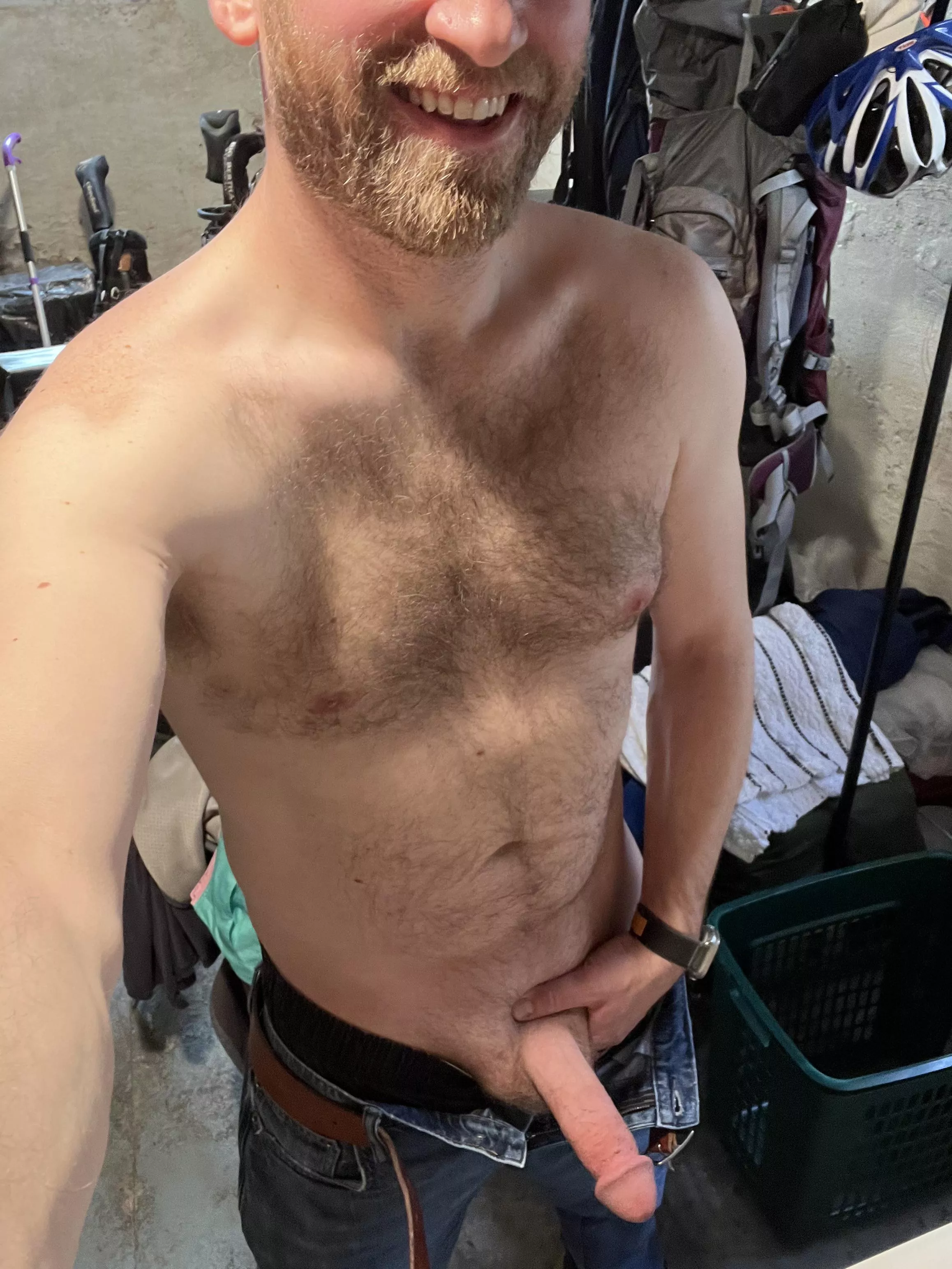 Laundry Day. Pay no attention to the basement chaos. posted by mostdesirableposter