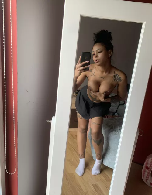 Making faces in front of the mirror is a woman's favorite pastime by Bawdycollect715