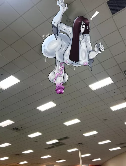 Shit! She's trapped, keep her mouth open, she could fall out at any moment! (art by cueilhusensei) by cueilhuzin