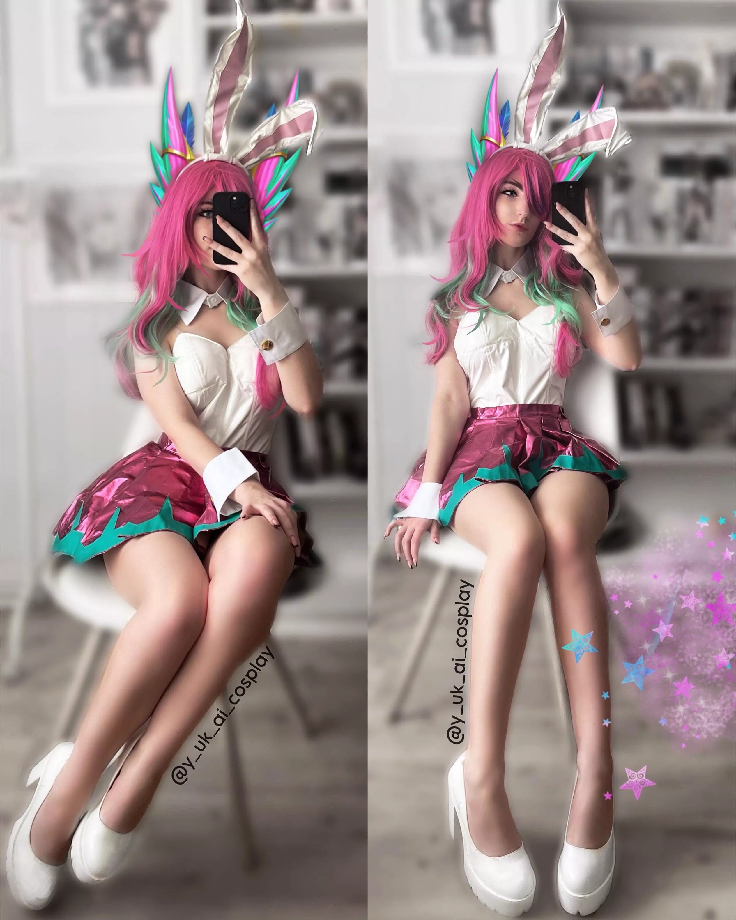 @y_uk_ai_cosplay - Xayah Star Guardian ver. Bunny posted by y_uk_ai_cosplay