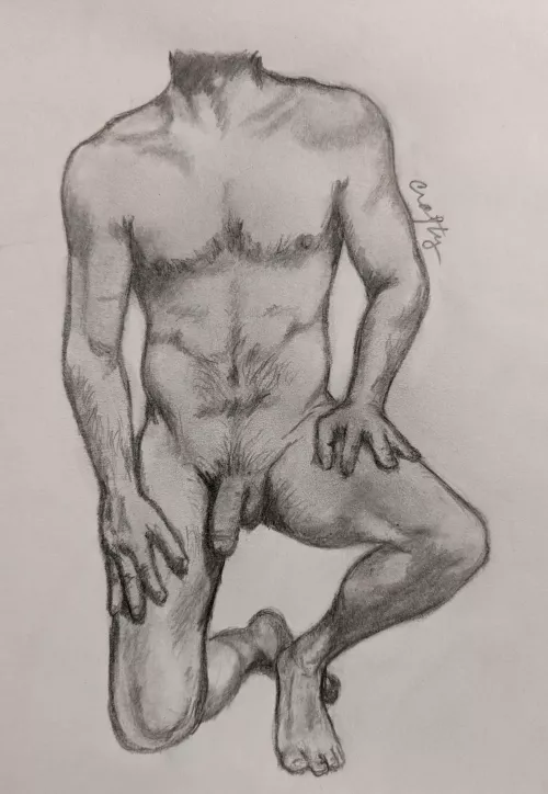 Casually dropping in: pencil drawing of u/sorta_round_3 by Crafty510
