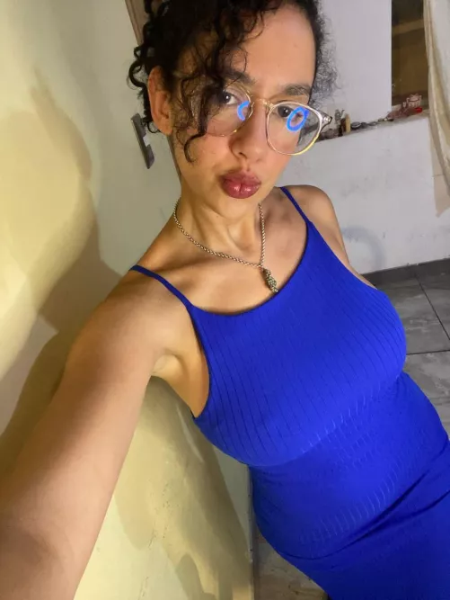 do i look classy in this blue dress? by gabby_stimulus