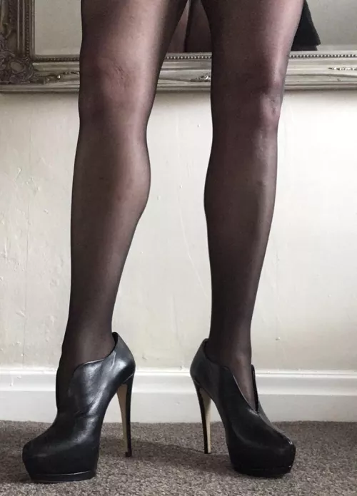 Heels on feet very high heels by Kellieblue_Mistress